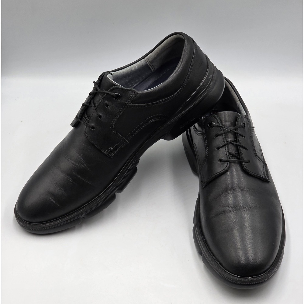 Johnston & Murphy XC4 Tanner Plain Toe Oxford 20-1317 Black Leather10M DualWidth - Picture 6 of 13
